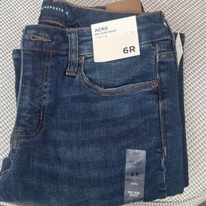 Aeropostale Women's Dark Blue Boot Cut Jeans